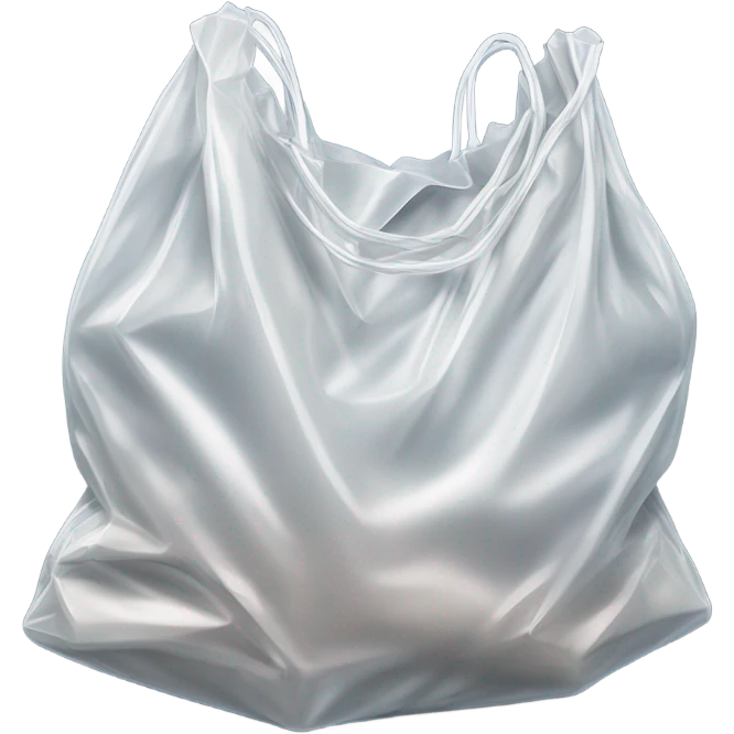 Plastic shopping bag emoji