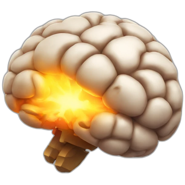 wow explosive brain emoji