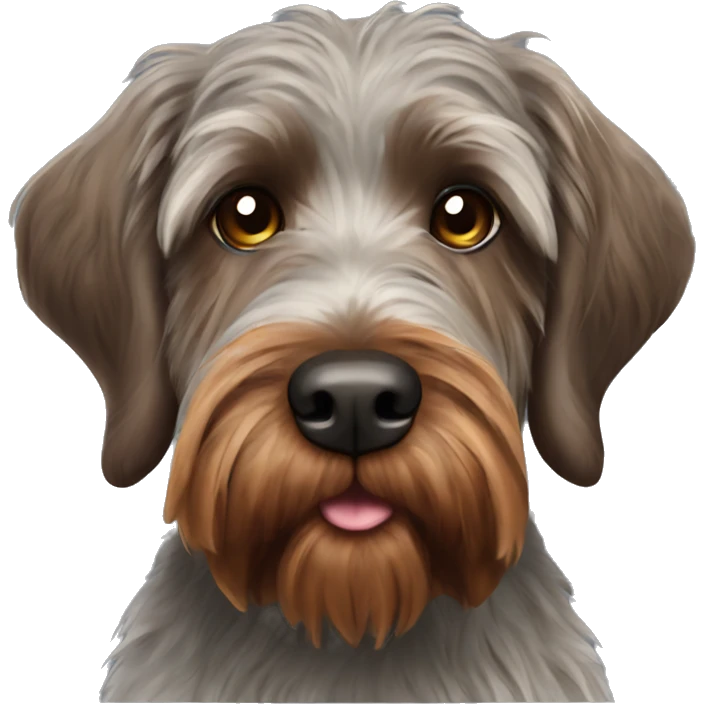 Wirehaired pointing griffon emoji
