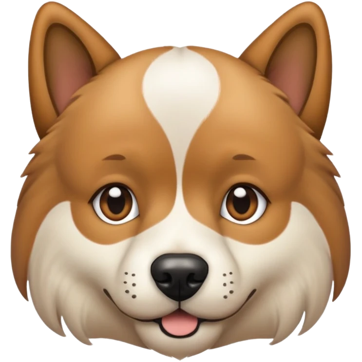 Dog with a low taper fade emoji
