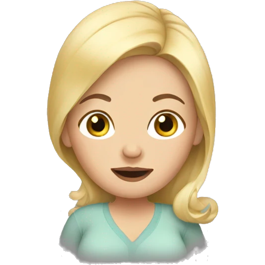 Pregnant blonde emoji