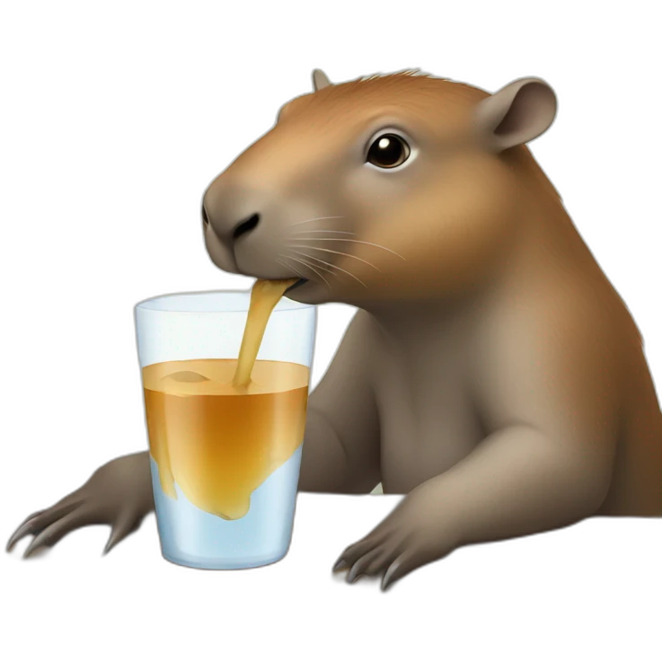 capibara drinking mate emoji