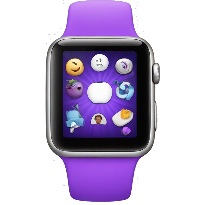 Purple Apple Watch  emoji