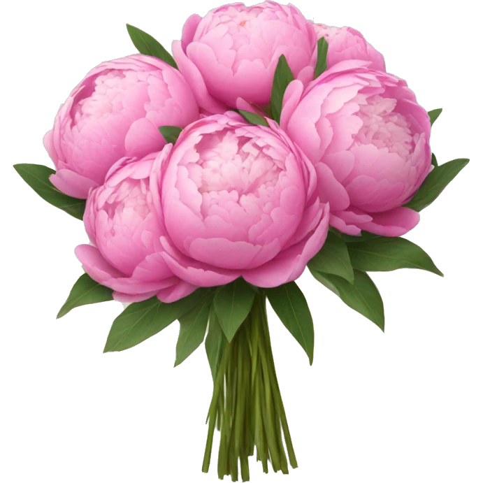 bouquet of peonies emoji