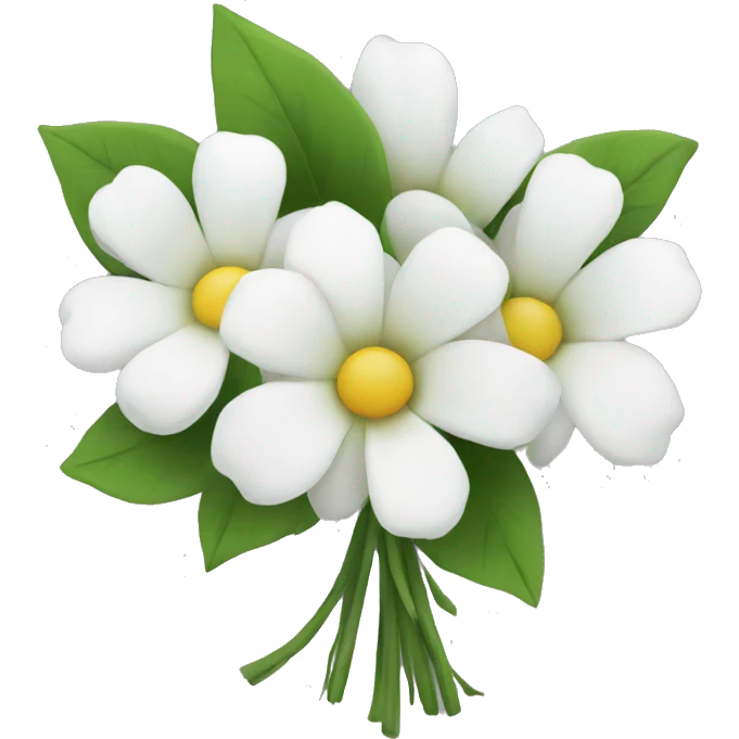 white-flower-bouquet emoji