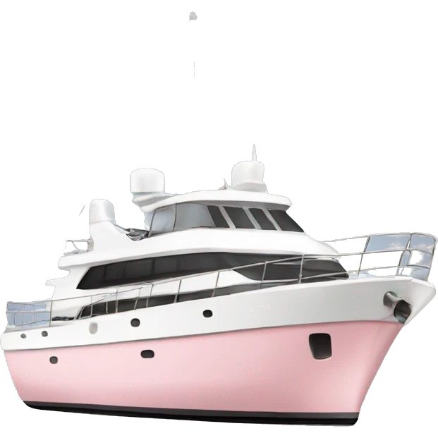 light pink half yacht emoji