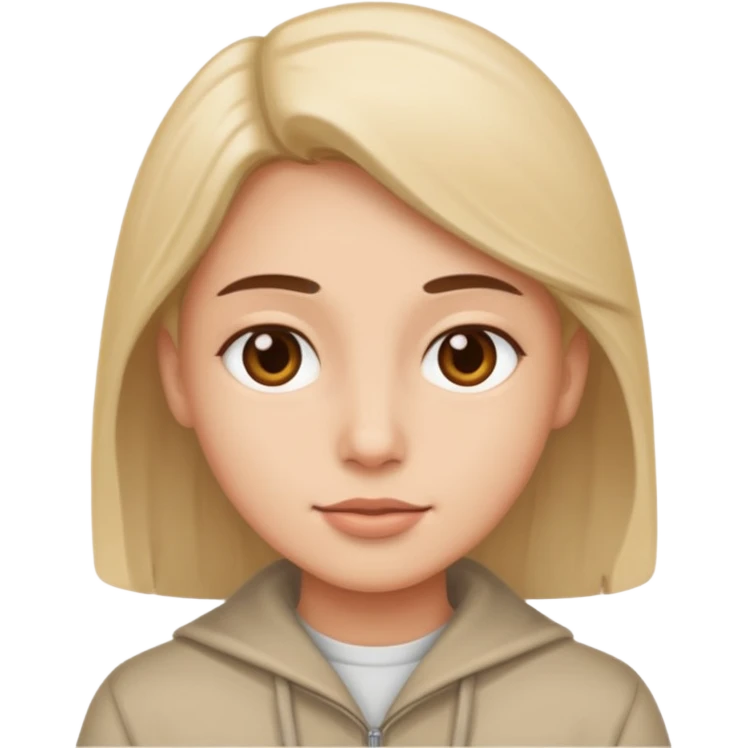 Realistic work  with neutral color emoji