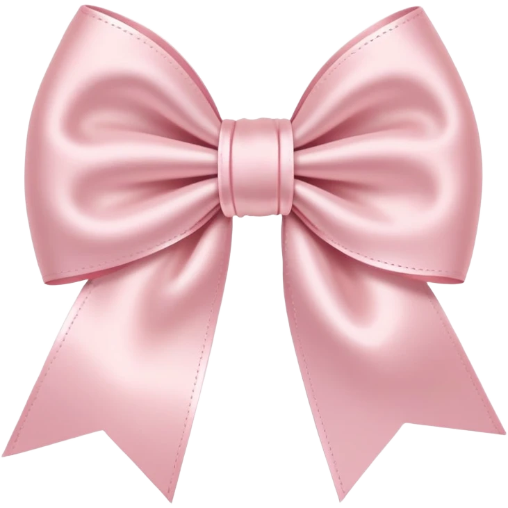 light pink bow on light pink bow emoji