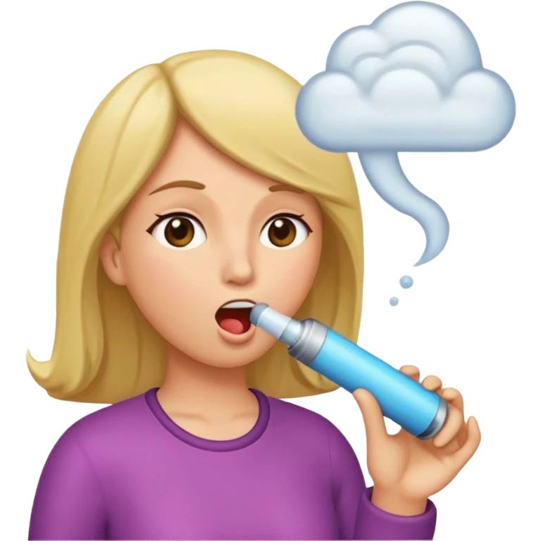 woman blowing penis emoji