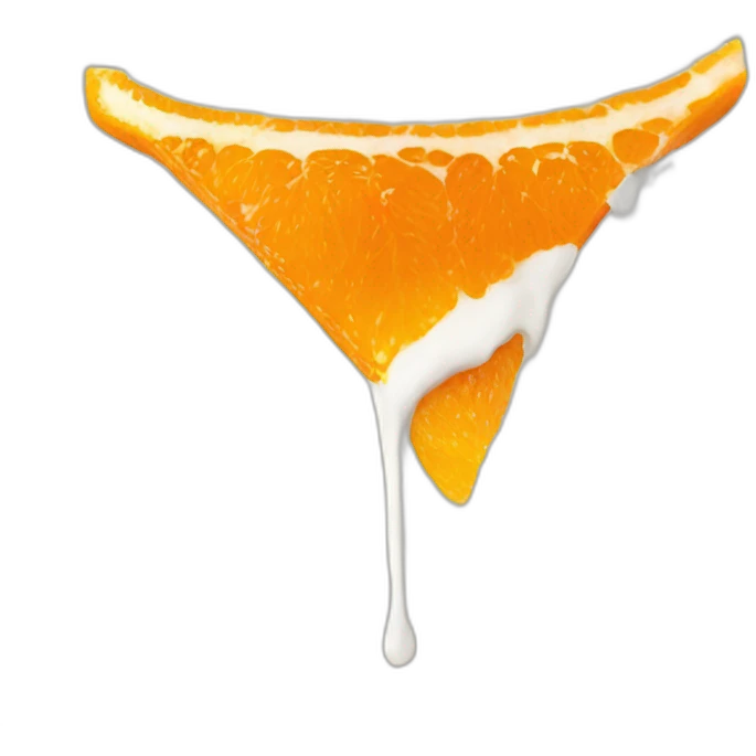 Pied orange emoji