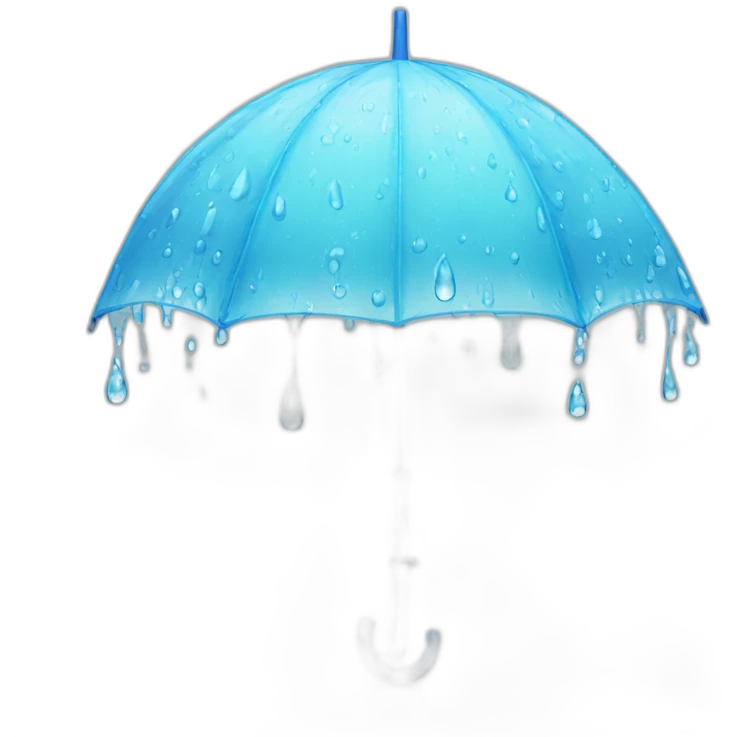 Umbrella made of water emoji