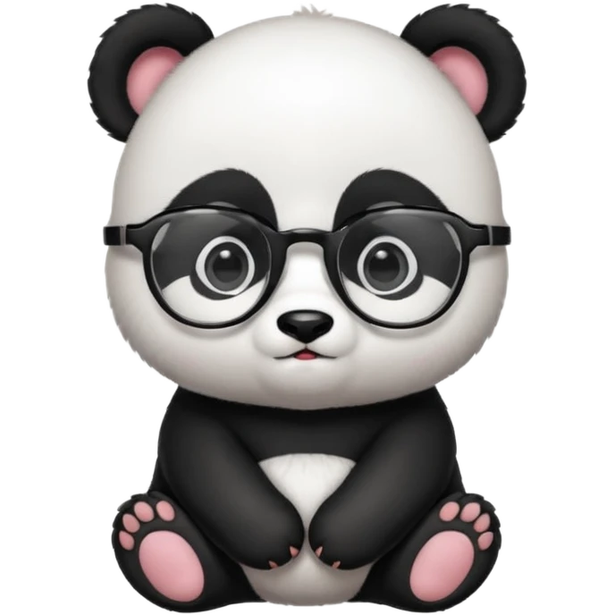 baby Panda with glasses emoji