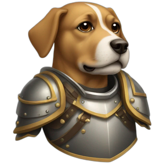 dog in an armour emoji