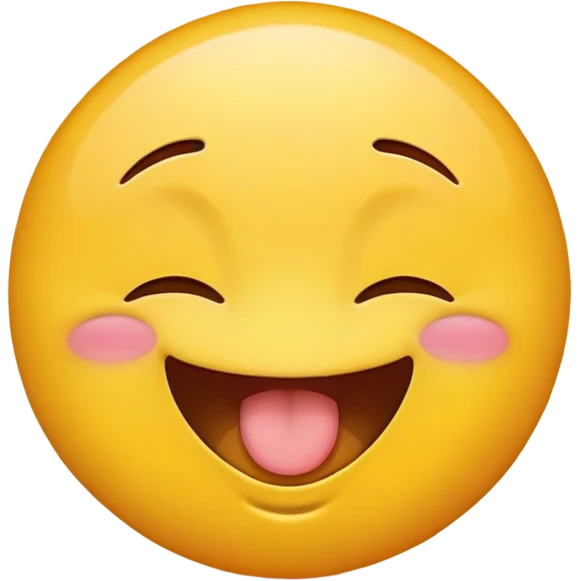 Make a yellow emoji 🟡 like that the face should be like having sex or pleasure  emoji