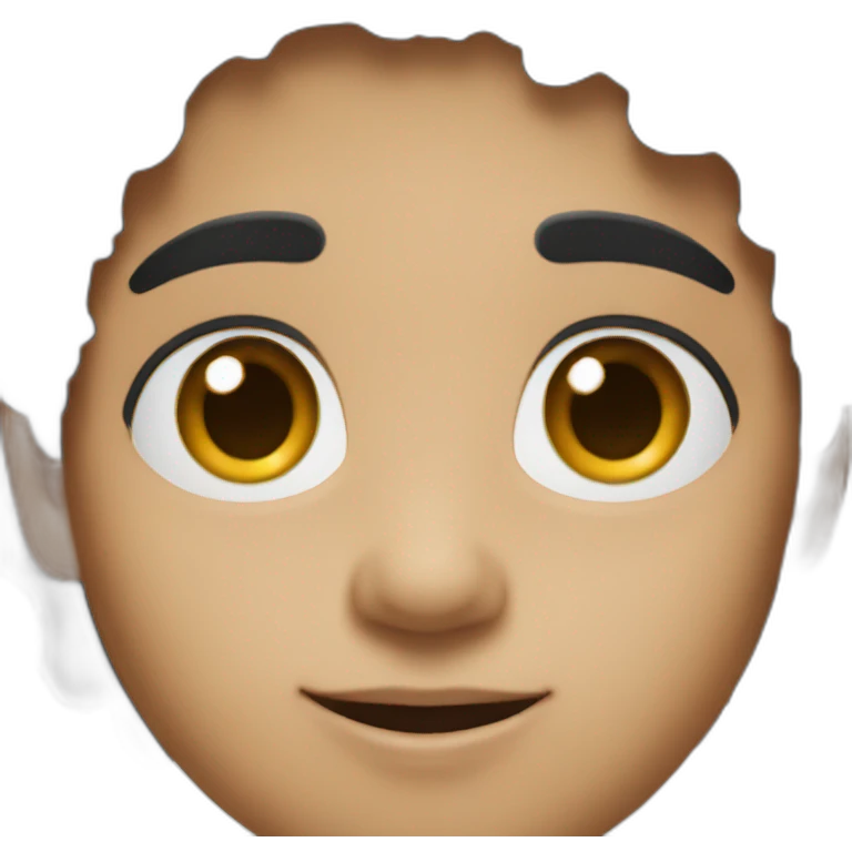 Indian boy with black hair and white skin emoji