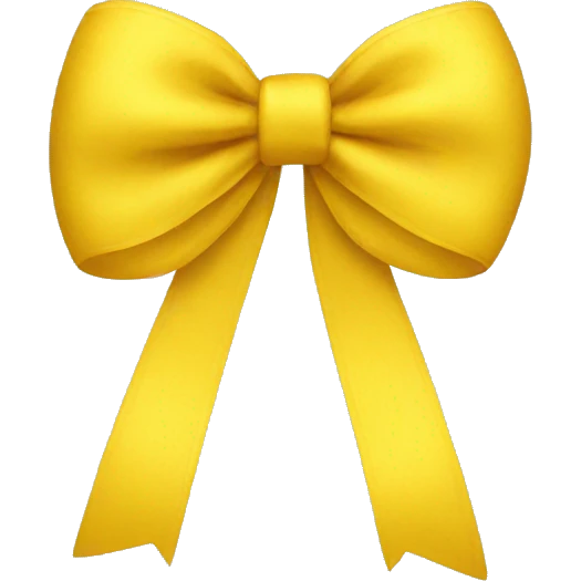 Yellow emoji bow emoji