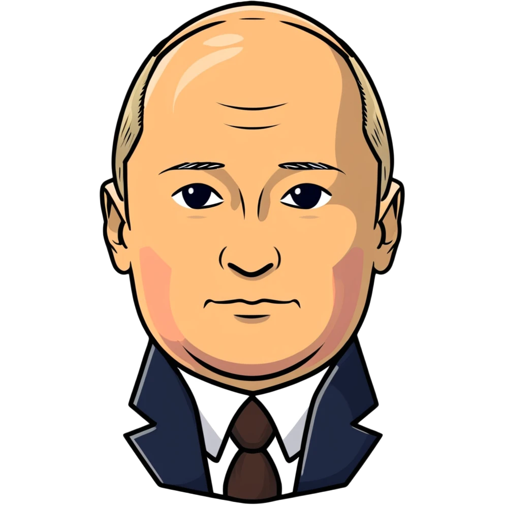 Vladimir Putin portrait emoji