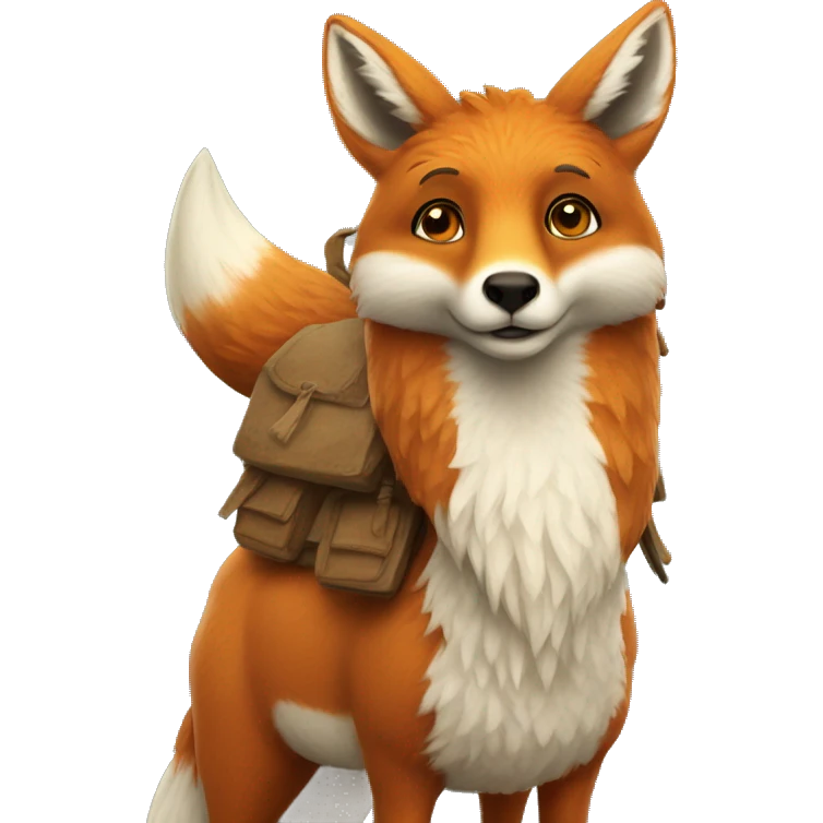 fox on the llama's back emoji
