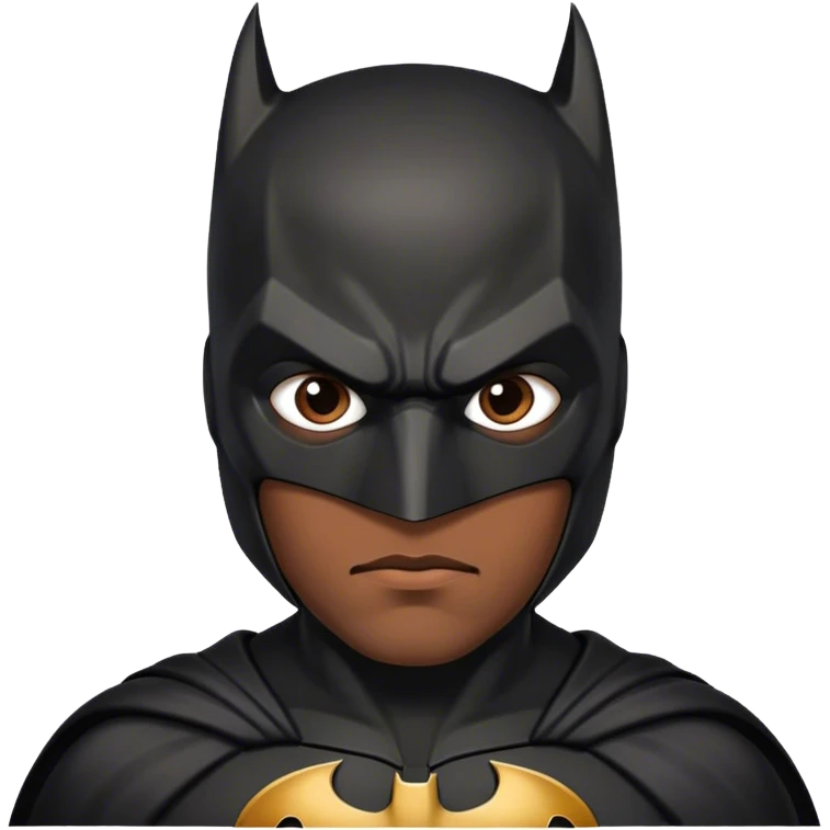 Black Batman rolling his eyes  emoji
