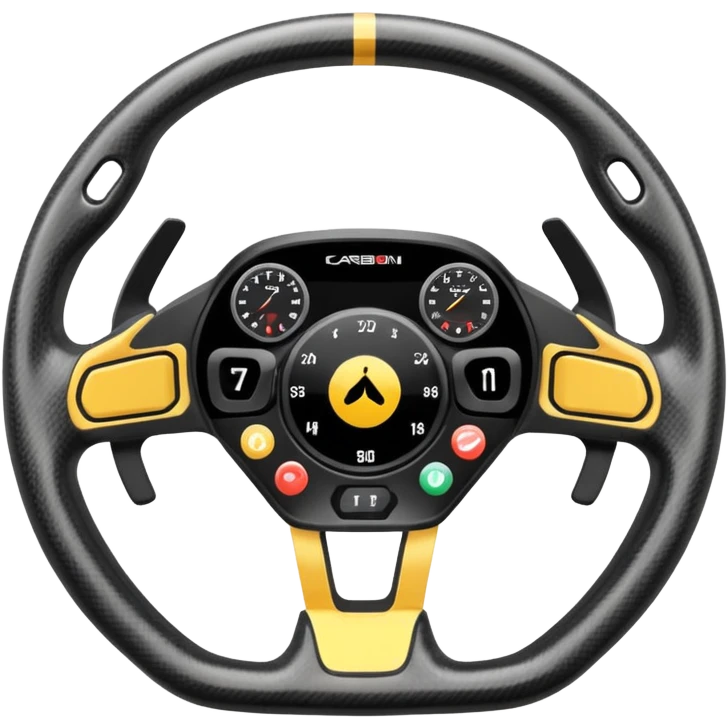 formula 1 steering wheel emoji