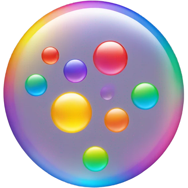 rainbow bubbles emoji