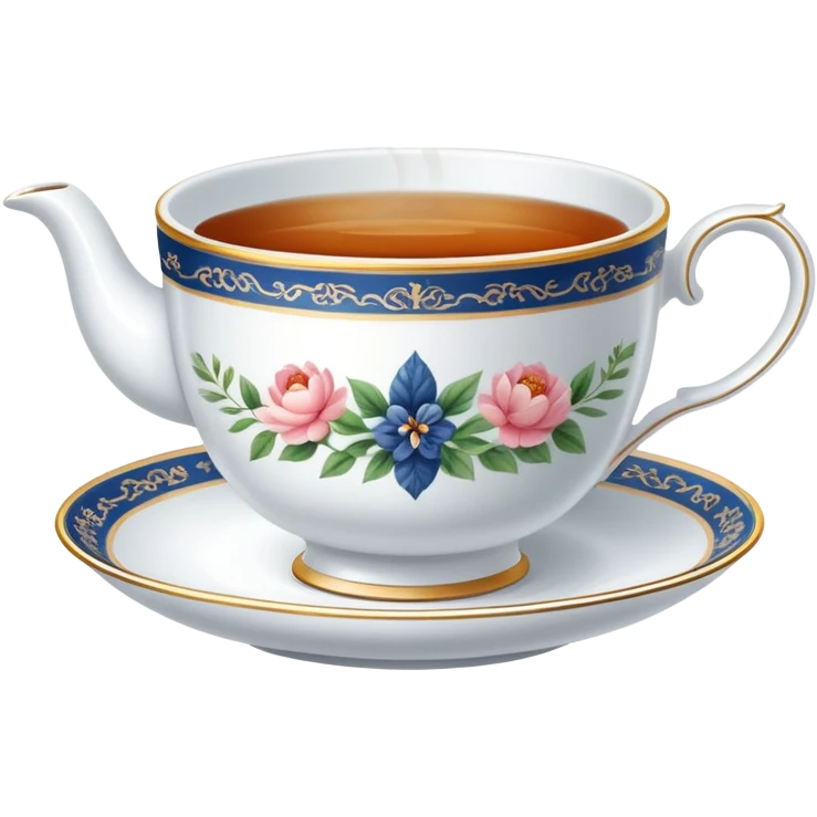 English tea cup with tea emoji