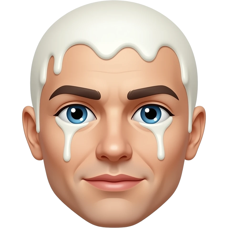 face dripped in milk emoji