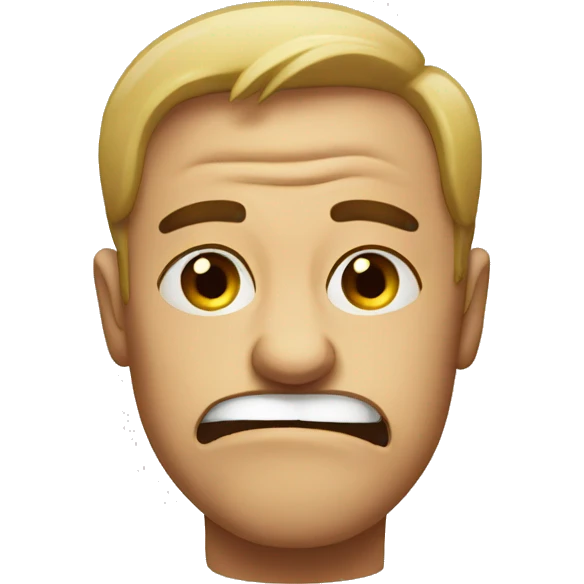 Disgusted face  emoji