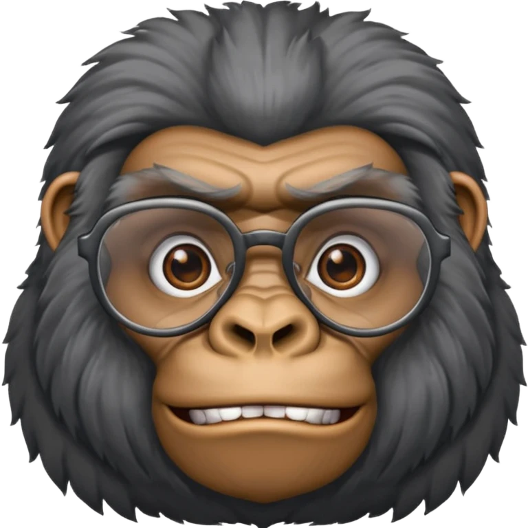 Gorillas with specs emoji