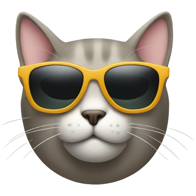 Cat with sunglasses emoji