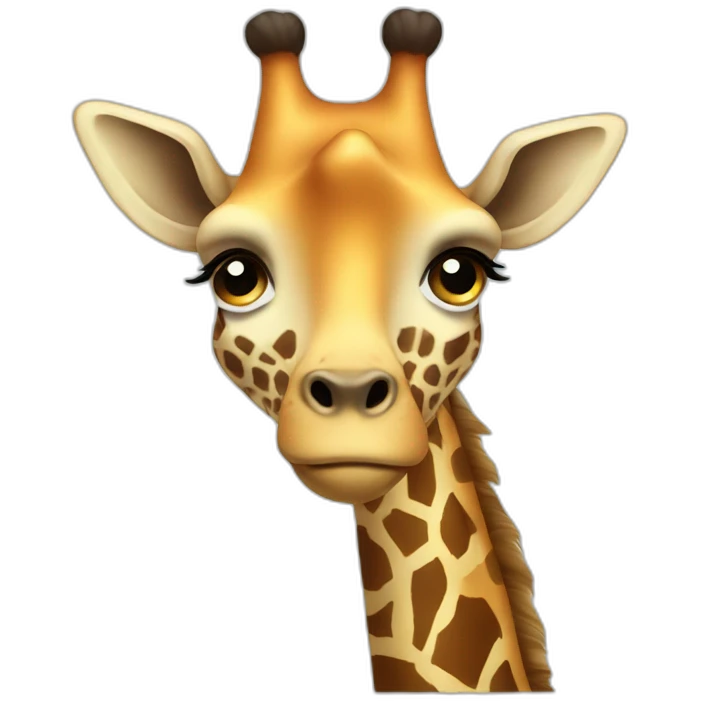 sad giraffe emoji