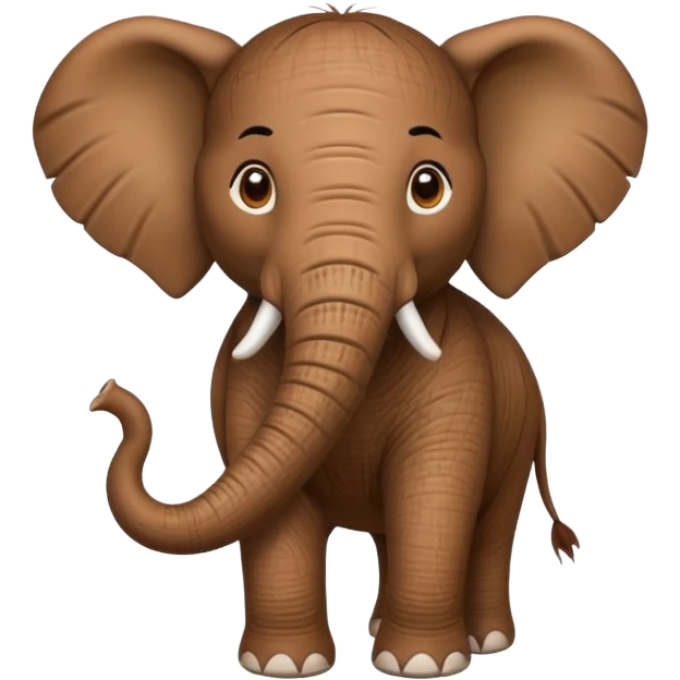 Elefante con cuerpo de coco emoji