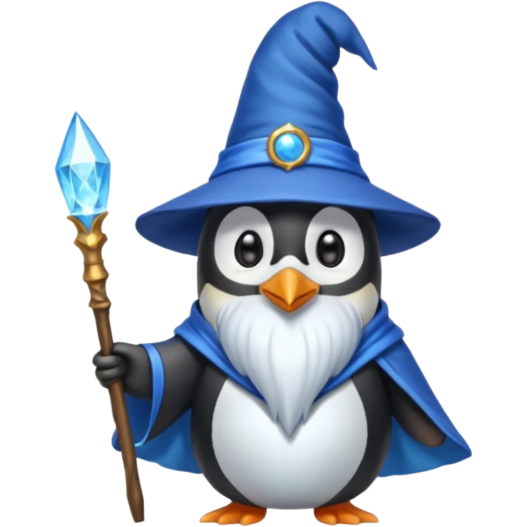Penguin Wizard emoji