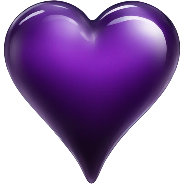glass dark purple heart  emoji