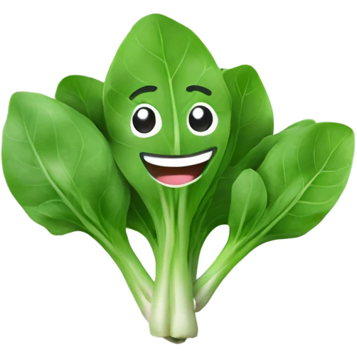 Happy arugula with hands emoji