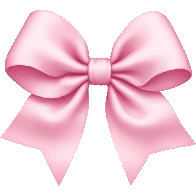 Light pink bow emoji