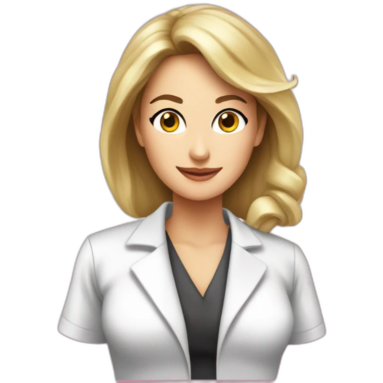 Posh-Radiologist-performing-breast-mammography-to-leni-klum emoji