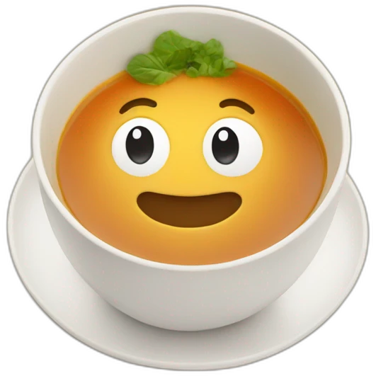 face in soup emoji