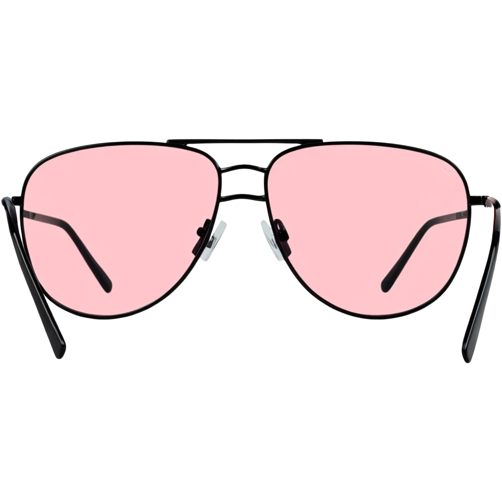 Retro-futuristic Y2K sunglasses with rimless colored lenses, metallic thin frames, 2000s cyber aesthetic emoji