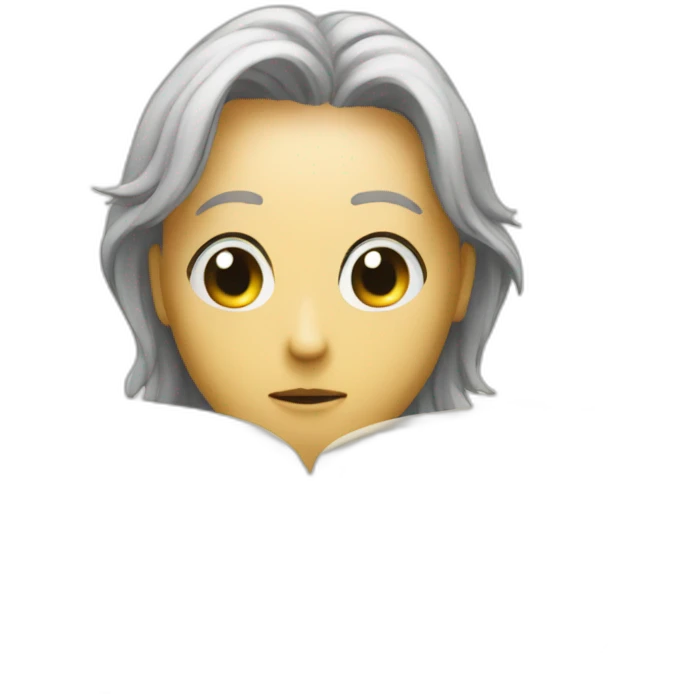 À emoji reading a manga emoji