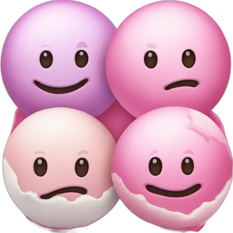 3 balls of ice cream emoji