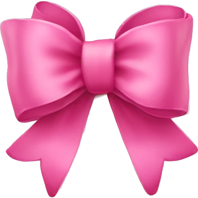cute christmas pink bow emoji