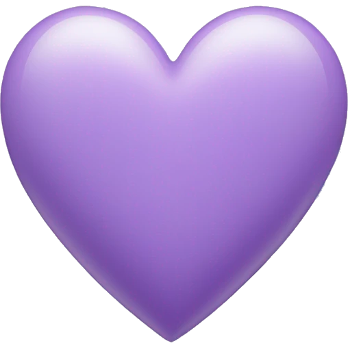 Light purple heart  emoji
