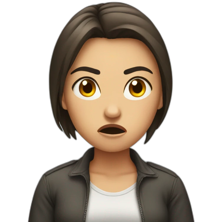 Angry girlfriend emoji