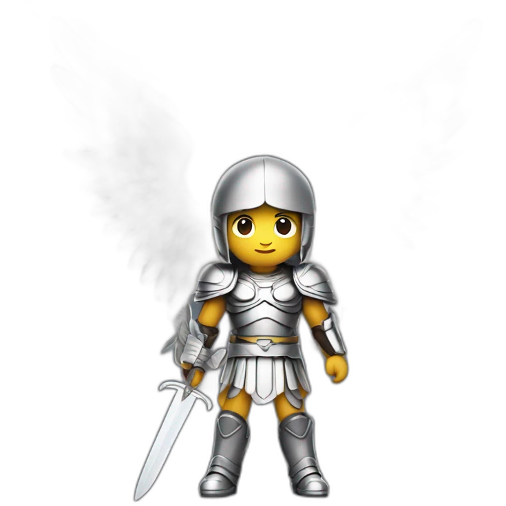 Archangel Michael with blade  emoji