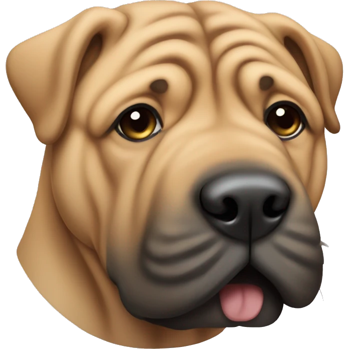 sharpei dog emoji