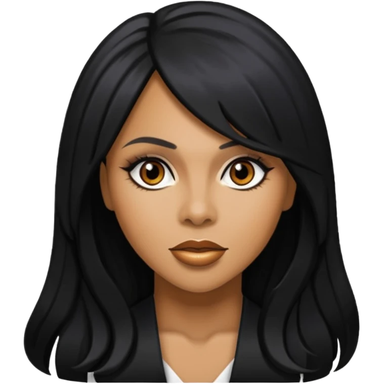 Deborah Cox with long hair emoji