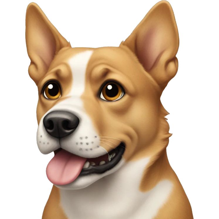 human up dog emoji