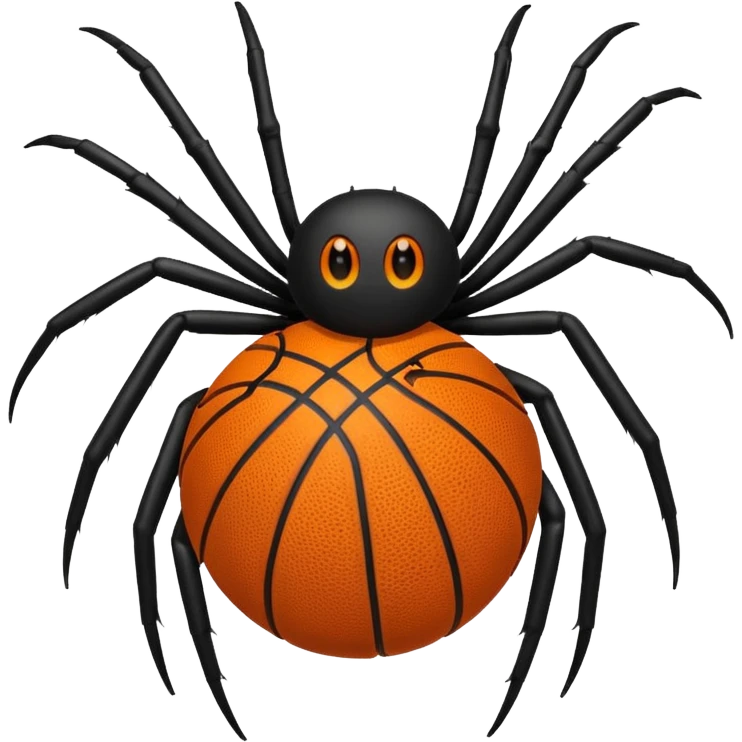 Spider playing basketball emoji