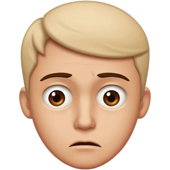 Confused mixed with disgusted side eye emoji